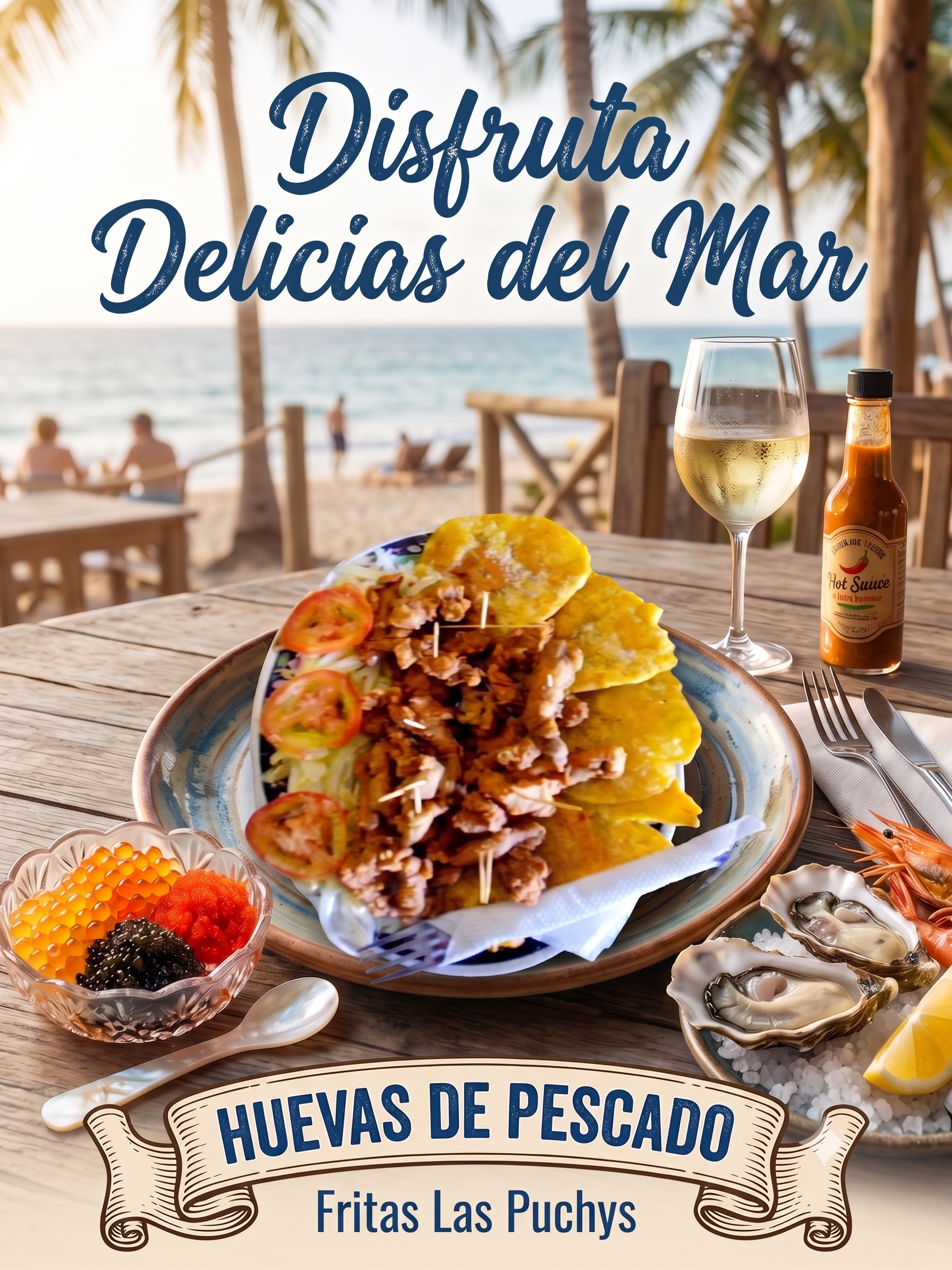 PLAYAS SOLINILLA RESTAURANTE LAS PUCHYS HUEVAS DE PESCADO