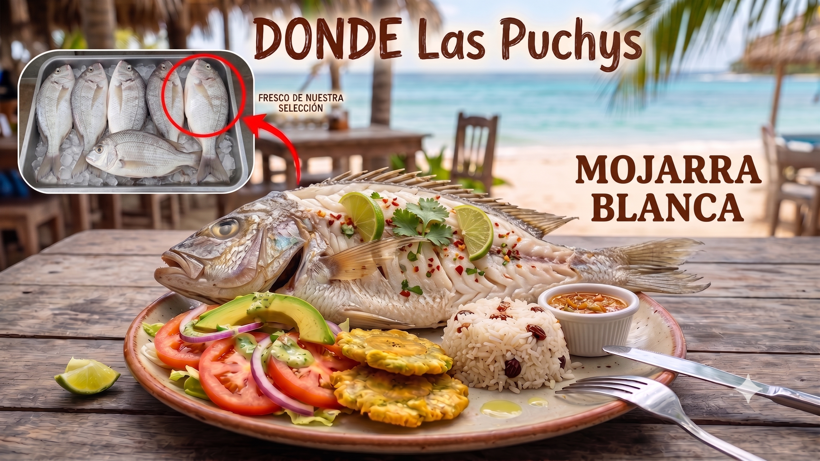 PLAYAS SOLINILLA RESTAURANTE LAS PUCHYS MOJARRA BLANCA